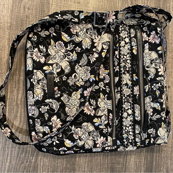 Black Floral Vera Bradley Crossbody - Picture 2 of 12